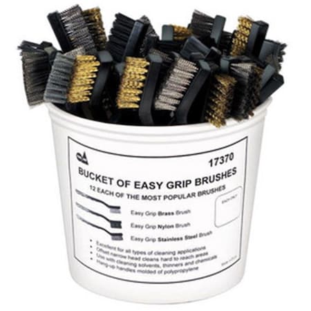 S&G Tool Aid S & G Tool Aid TA17370 Bucket of Easy Grip Brushes TA17370